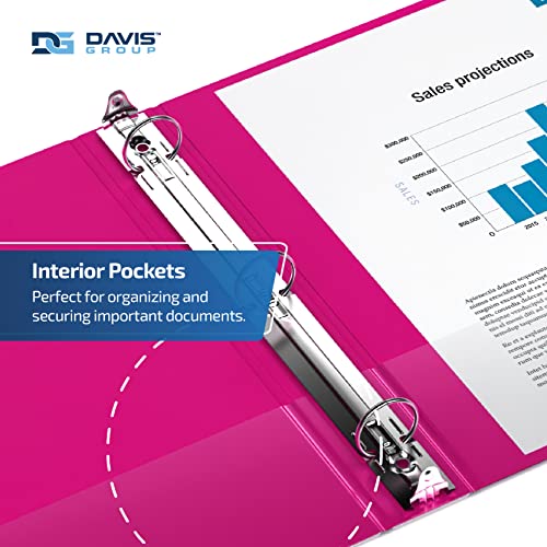 Premium Economy 3Inch Binder, 3Ring Binder for School, Office, or Home, Colored Binder