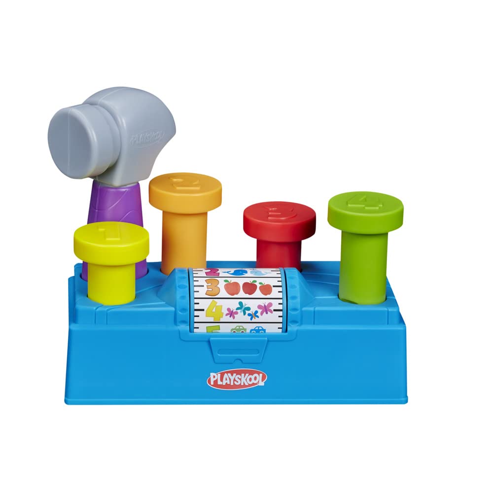 Playskool Tap 'n Spin Tool Bench Activity Toy Toolbox with Hammer for Toddlers 12 Months and Up Amazon Exclusive β image 1