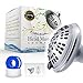 HeadMaster® Best High Pressure Luxury Rainfall Massage Fixed Shower head with 6 Spray Settings, Adjustable Swivel Joint and Teflon Tape, Polished Chrome Finish
