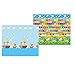 MyLine Baby Play Mat, Foam Floor Gym Rug, Non-Toxic, Non-Slip, Reversible, Waterproof, Great for Children, Toddler and infant, Super Large 78.7''x70.9'', Extra Thick, Noah's Ark/Train ABC