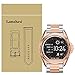 for Michael Kors Access Bradshaw Bands, Lamshaw Stainless Steel Metal Replacemet Straps for MK Access Touchscreen Bradshaw Smartwatch (Metal-Silver-Rose Gold)