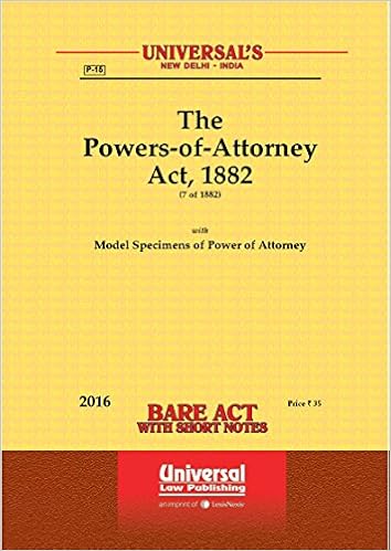Buy Powers Of Attorney Act 1882 Book Online At Low Prices In India Powers Of Attorney Act 1882 Reviews Ratings Amazon In