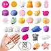 Squishies Animal Toys 30 Pack Kawaii Squishy Set Mini Soft Squeezable Sensory Fidget Toys Slow Rising Decoration and Stress Relief