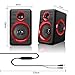 Computer Speakers for Desktop/Laptop/Mac, USB Powered PC Speaker, 2.0 Channel Stereo Multimedia Speaker for TV, Notebook, Built-in Diaphragm,3w3w Horn and in-Line Volume Control TOMOT FT-165