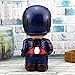 Superhero Piggy Money Box Spider-Man Batman Iron Man Captain America Coin Bank for Kids Children Birthday with Box (Captain America-A)