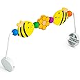 IMPRESA Wooden Baby Arch Toy Attachment Fits Baby Bjorn Bouncer, Honey Bee Design to Stimulate Motor Skills, Durable Wooden Toy Bar, Easy to Use Bouncer Accessories