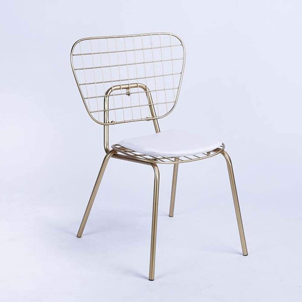 Best Iron Art Simple Gold Dining Chair