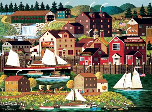 Buffalo Games - Charles Wysocki - The Cambridge - 1000 Piece Jigsaw Puzzle for Adults -Challenging Puzzle Perfect for Game Nights - Finished Size is 26.75 x 19.75