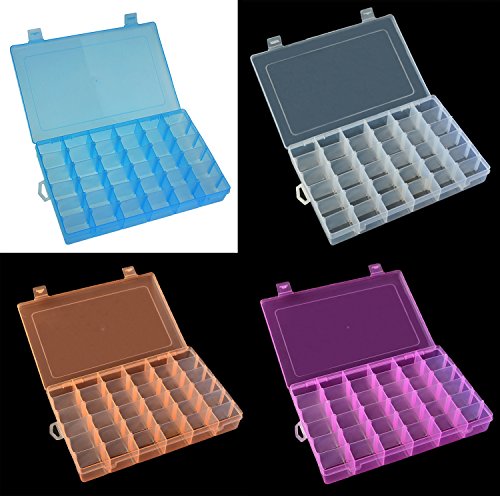 image for DUOFIRE Plastic Organizer Container Storage Box Adjustable Divider Rem