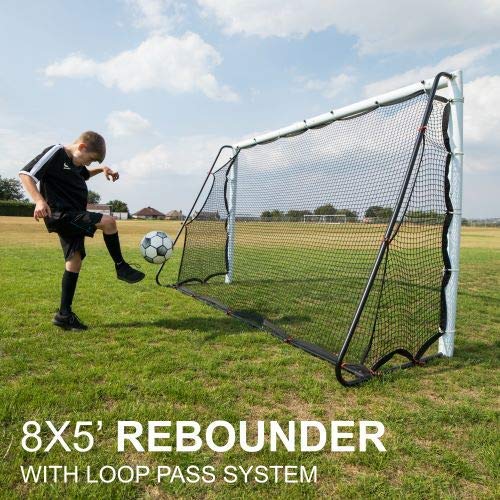 QUICKPLAY 2in1 Soccer Goal + Rebounder Use as 8x5' Goal from The