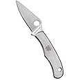 Spyderco Bug Non-Locking Knife with 1.27" 3CR Steel Blade and Durable Stainless Steel Handle - PlainEdge - C133P