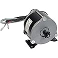 AlveyTech Heavy Duty 36 Volt 500 Watt Electric Motor for The Razor Crazy Cart XL (Versions 1+) - Replacement MY1018E-D Watt Motors with 9-Tooth Chain Sprocket and Mounting Bracket (W25143401030)