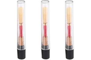 TUOREN 3Pcs Oboe Reed Medium Soft Oboe Reeds Handmade Oboe Reed for Beginners Wind Instrument Parts with Transparent Plastic Storage Box (Red)