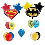 Superman Vs Batman Deluxe Party Balloons Decorations Set