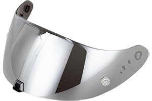 Terizger Helmet Face Shield for Exo-T520/Exo-St1400/R1 Motorcycle Helmet Shield Visor Replacement for T520 St1400 R1 Anti-Fog Visors Shield Replacement(Silver Mirror)