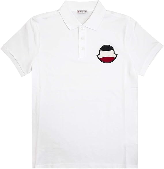 Amazon モンクレール Moncler 半袖ポロシャツ 8a704 00 Polo Shirt メンズ 001 White Size M 並行輸入品 ポロシャツ 通販