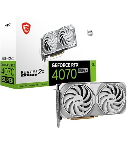 Amazon.com: MSI GeForce RTX 4070 Super 12G Ventus 2X White OC