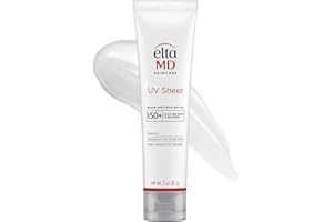 EltaMD UV Sheer Face Sunscreen, SPF 50+ No White Cast Sunscreen for Face and Body, Zinc Oxide Sunscreen Formula
