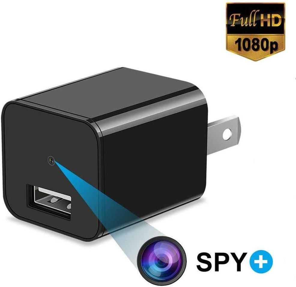 Heymoko 586sell010 1080P USB Wall AC Plug Charger, Nanny Cam Mini Baby Pet Monitor Home Security Camcorder Adapter
