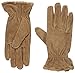 isotoner Women's Genuine Suede Cold Weather Gloves with Warm, Soft Lining,Large Brown