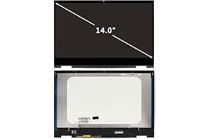 FIRSTLCD Replacement for HP Pavilion X360 14M-DW 14-DW 14M-DW0023DX 14M-DW1023DX 14M-DW1033DX 14-DW0097NR 14-DW1010WM L96515-001 L96516-001 LCD Touch Screen Display Assembly Bezel 14.0" FHD