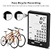 Bike Computer Wireless Bicycle Speedometer IPX6 Waterproof Bike Odometer Speedometer with Large Backlight LCD Display, Bicycle A/B, Wake up Automatically, Calorie Counter