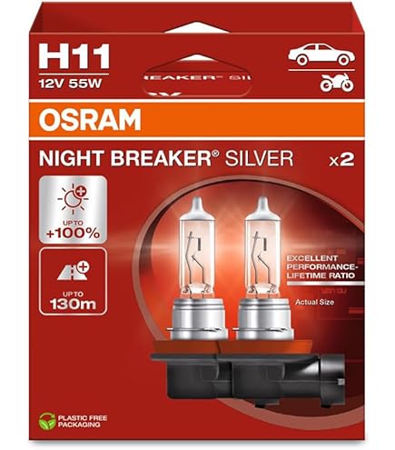 Amazon.com: OSRAM NIGHT BREAKER LASER H11, next generation, 150