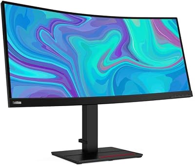 Lenovo T34W 34 Inch WQHD 1000:1 Monitor DisplayPort