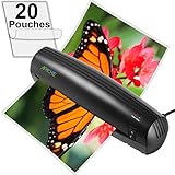 Apache AL9 9" Thermal Laminator and 20 Laminator Pouches (Office Product)