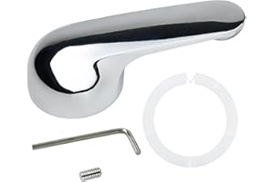 BUWTIQ H79 Handle Replacement for Delta 13/14 & 1300/1400 Series Single Function Handle Bathtub & Shower Faucet, Metal Lever Single Handle, Chrome