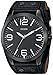 GUESS Men's U0181G2 Black Leather Cuff Watch