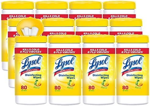 Lysol Disinfecting Wipes Value Pack Ujhnd, Lemon &amp; Lime Blossom, 320 Wipes, 3Units (320 Wipes)