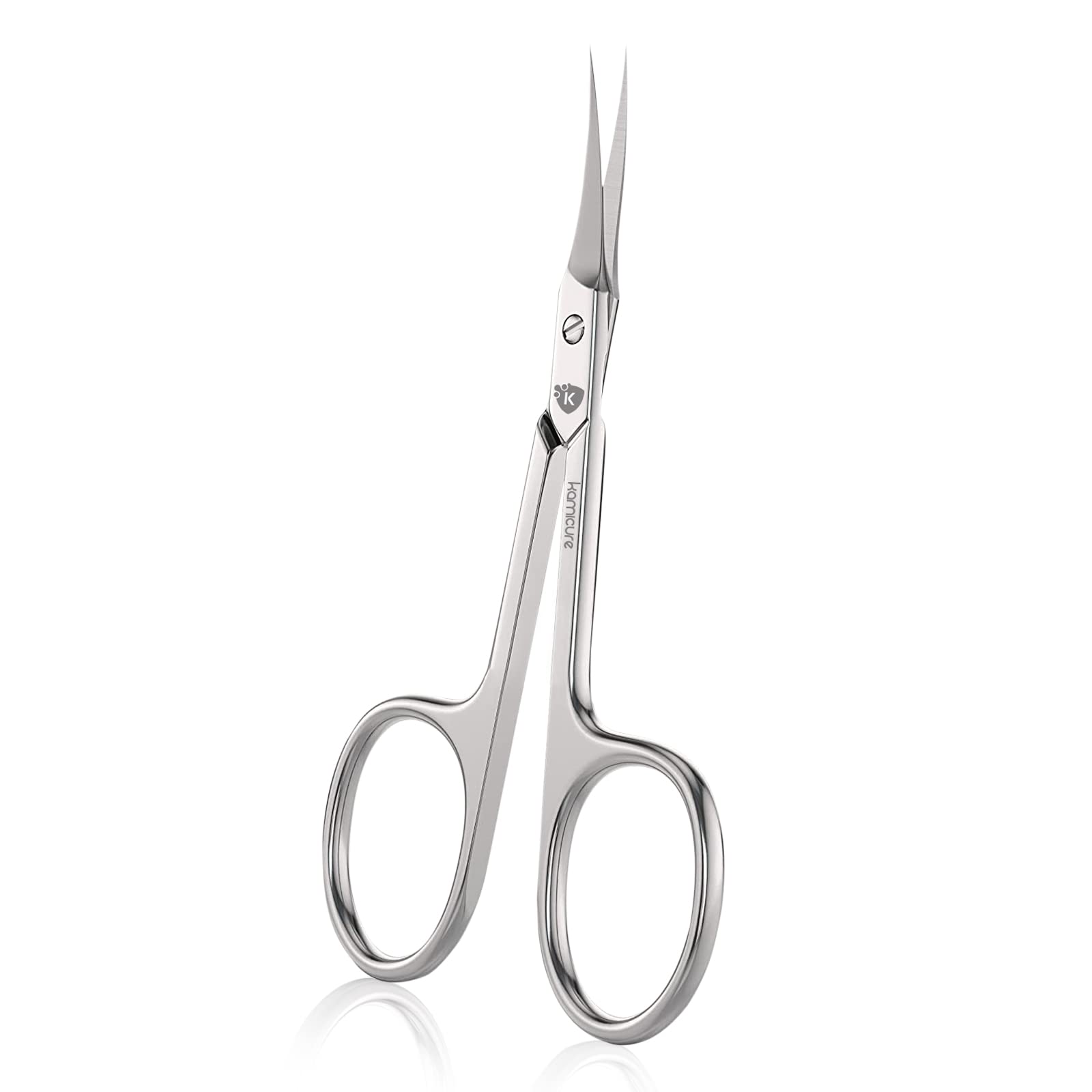 KAMICURE® Curved Cuticle Nail Scissors – Men and Women Sharp Blade Toenail Scissors - Professional Stainless Steel Small Beauty Scissor for Manicure & Pedicure, Eyebrows, Nose, Beard, Hair Trimming
