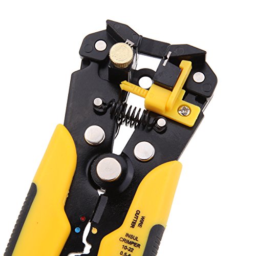 Iglobalbuy 3 In 1 8" Automatic Electric Cable Wire Striper Cutter Crimper Stripper Pliers Terminal Tool W/Self-adjusting Jaws AWG24-10 (0.2~6.0mm²) - Thumbnail 4