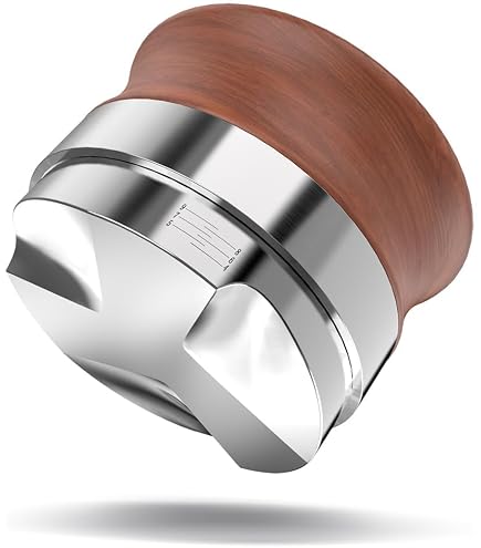 KYONANO Pucksieb Mit Ständer Für Espresso – 58,5 Mm, Dünn 0,8 Mm, Mit Silikonhalter Für Breville & WEGA