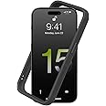 RhinoShield Bumper Case Compatible with [iPhone 15 Pro] | CrashGuard - Shock Absorbent Slim Design Protective Cover 3.5M / 11ft Drop Protection - Graphite