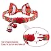 PUPTECK Christmas Bow Tie Cat Collar with Bell - Breakaway Safety 3-Pack, Adjustable Bowtie Kitten Collars for Boy & Girl Cats, Puppies, Bunnies and Small Pets, Cute Costume Accessory
