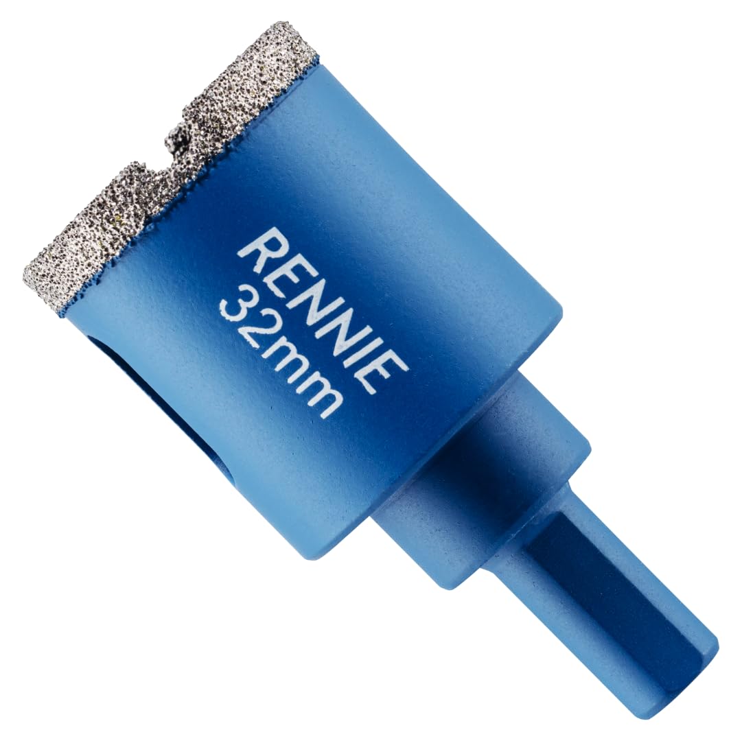 32mm Diamond Hole Saw Drill Bit With Tri Shank For Porcelain Tiles Ceramic Slate Stone Granite Marble Glass. Diamond Core Holesaw/Hole Cutter — image 1