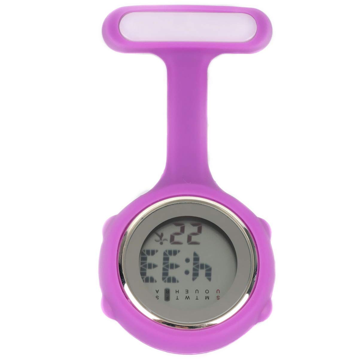 Pin On Digital Silicone Multi-Function Fob Nurse Watch Night Lights Stopwatch
