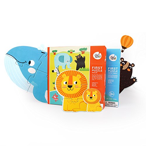 Jar Melo First Puzzle - Marine Animals (4 in 1) , 18 Pieces; Jigsaw Floor Puzzle; Large Puzzles for Kids - Baby Puzzles - Kids Puzzles Age 2, 3,4,5 - Thumbnail 7