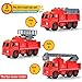 Take Apart Fire Truck with Sounds – Build Your Own Fire Engine Educational STEM Toys for Toddlers - Engineering Building Kit Ages 3-6 – Kids Early Learning Toy Tools, Power Drill, 44 Piece Set