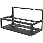 8GPU Mining Rig Frame, Steel Open Air Miner Mining Computer Frame Rig Case for Crypto Coin Currency Bitcoin ETH ETC ZEC Mining Accessories Tools - Frame Only, Fans &amp; GPU is not Included
