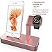 OLEBR Apple Watch Series 3 Stand,iPhone X/8/8Plus7/7Plus/6s/6s Plus Dock,[2 in 1 Charging Dock] Apple Watch Charging Stand, Aluminum Charger Station for iWatch Series 3/2/Series 1/Nike+,iPhone 5 …