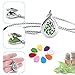 GoorDik Aromatherapy Essential Oil Diffuser Necklace Aroma Waterdrop Necklace Teardrop Pendant Locket with 8 Refill Pads
