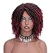 AISI QUEENS Short Dreadlock Curly Wigs for Black Women Braided Wigs African American Wig Heat Resistant Synthetic Twist Wig