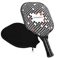 OIOSEN Graphite 1.0 Pickleball Paddle, USAPA Approved Pickleball Racket Honeycomb Composite Core with Portable Racquet Cover Case/1 Carrying Bag/1 Blue Overgrip