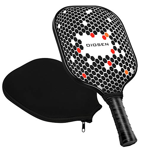 OIOSEN Graphite 1.0 Pickleball Paddle, USAPA Approved Pickleball Racket Honeycomb Composite Core with Portable Racquet Cover Case/1 Carrying Bag/1 Blue Overgrip - Thumbnail 7