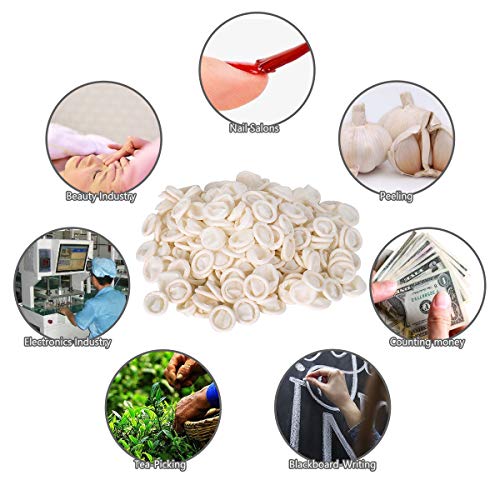 ADrivWell 1440pcs Anti-Static Finger Cots Rubber Fingertips General Purpose Disposable Latex Powder Free Protective Finger Gloves for Electronic Repair,Nail Art,Crafting Industrial 4 Mil Thick