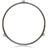 Microwave Turntable Ring Replacement 7-Inch Microwave Oven Spinner Replacement Parts with 3 Smooth Rollers Universal Fit for Most Microwaves