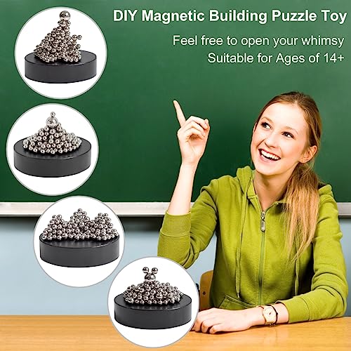 vrbabies Magnetic Toys, Fidget Toy for Kids Adults, Magnet Toys with 1 Magnetic Base and 171 Steel Balls, Desk Toys and Great Gifts for Office Desk Decor and Stress Relief